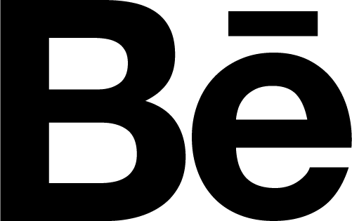 Behance Be Letter Black
