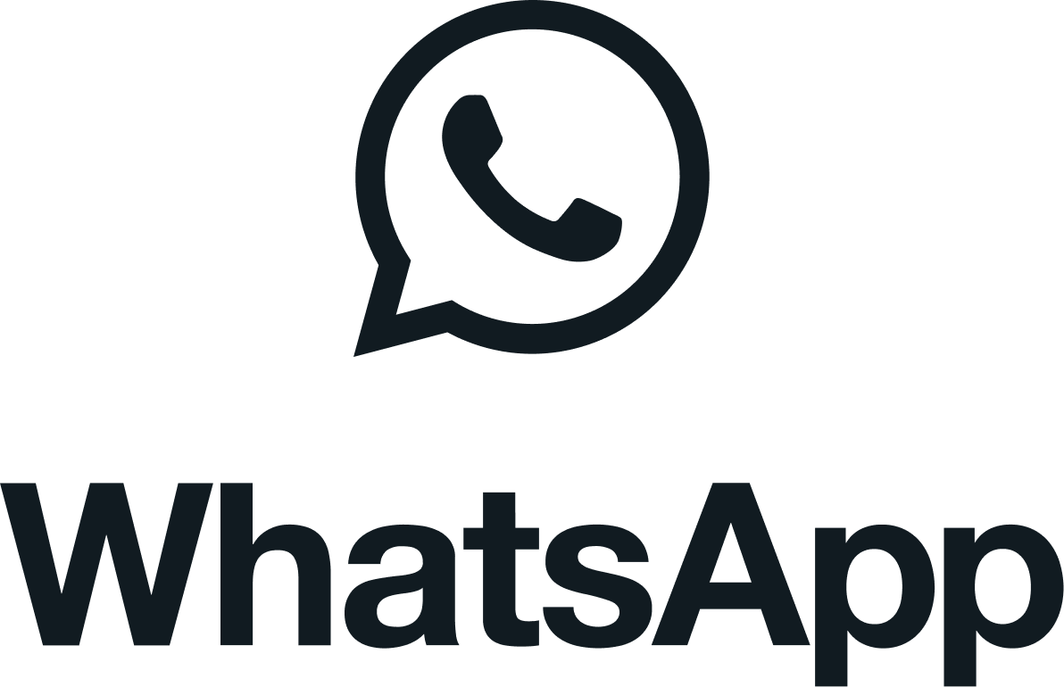 WhatsApp Stacked Icon Black