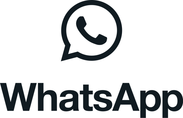 WhatsApp Stacked Icon Black