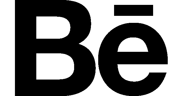 Behance Be Letter Black