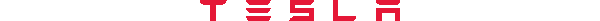 Tesla Wordmark Red